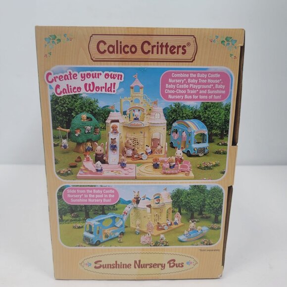 Calico Critters Sylvanian Families Sunshine Nursery Bus NEW - Picture 3 of 5